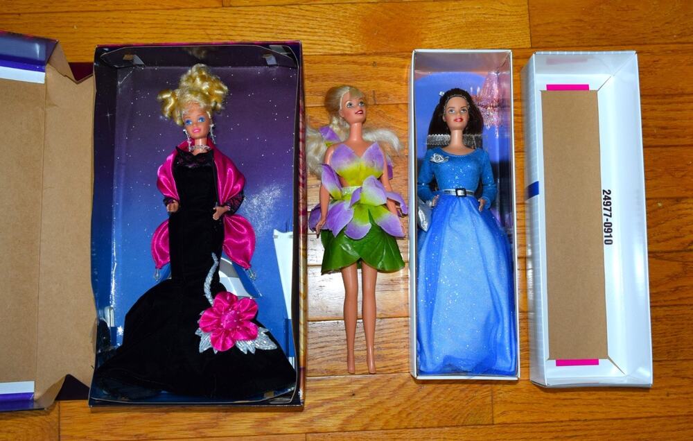 VTG Barbie Doll Lot 3 Theater Elegance Little Debbie Series IV Fairy Mattel